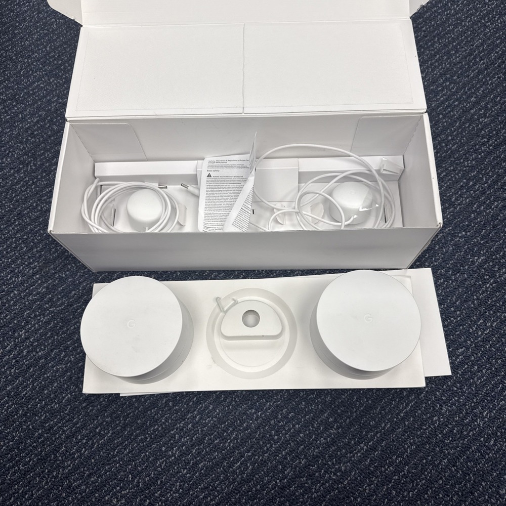 Google Nest WiFi Router GJ2CQ AC1200 Mesh System Preowned Tested 2 Pack